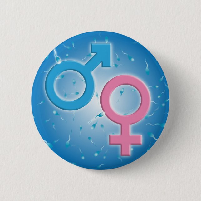 Gender 6 Cm Round Badge (Front)