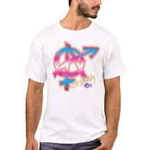 Gender Anarchy (front print) - Trans colours shirt