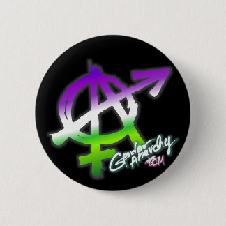 Gender Anarchy - Genderqueer Colours - Pride 6 Cm Round Badge