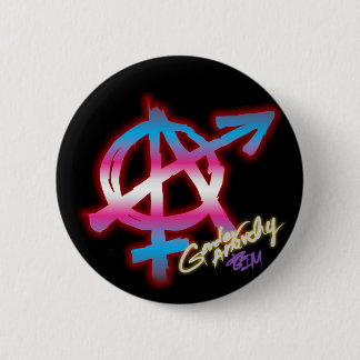 Gender Anarchy - Transgender Colours - Pride 6 Cm Round Badge