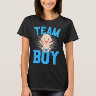 Gender Announcement Team Boy Baby Party Reveal Pr T-Shirt