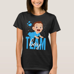 Gender Announcement Team Boy Baby Party Reveal Pr T-Shirt