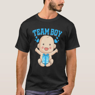 Gender Announcement Team Boy Baby Party Reveal Pre T-Shirt