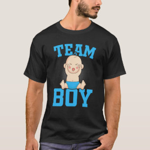 Gender Announcement Team Boy Baby Party Reveal Pre T-Shirt