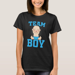 Gender Announcement Team Boy Baby Party Reveal Pre T-Shirt