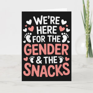 Gender Announcement, We're Here For The Gender &am Card