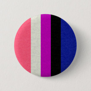 Gender Fluid Flag 6 Cm Round Badge
