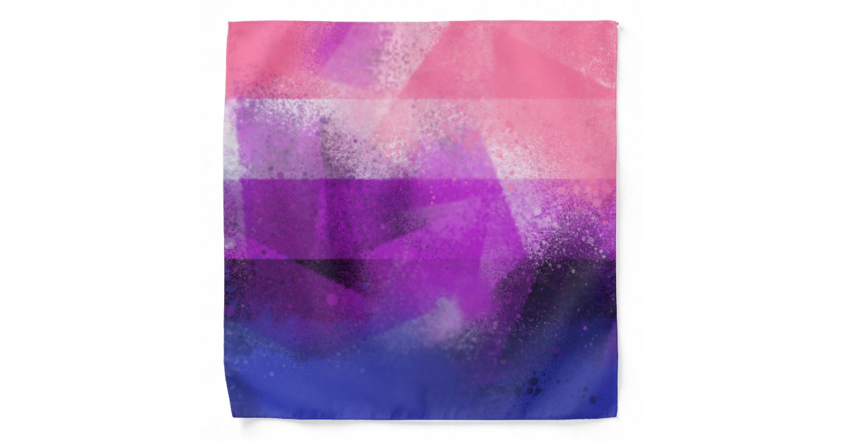 Gender Fluid Flag colors Bandana Zazzle.co.uk