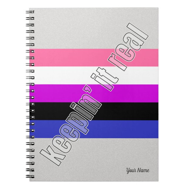 Gender Fluid Pride  Notebook (Front)