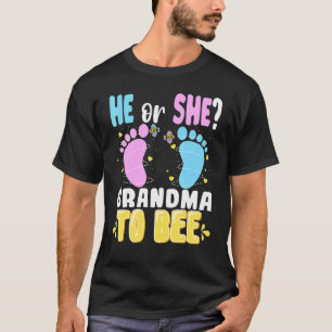 Gender He Or She Bee Grandma Matching Family Baby T-Shirt
