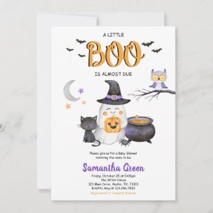 Gender Neutral A Little Boo Baby Shower Invitation