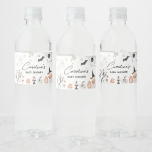 Gender Neutral A Little Boo Baby Shower Water Bottle Label
