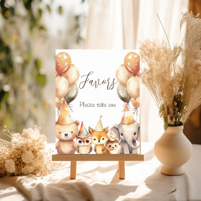 Gender neutral Animals baby shower favours Poster (Creator Uploaded)