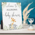 Gender neutral animals baby shower welcome sign