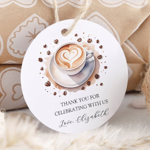 Gender Neutral Baby is Brewing Coffee Baby Shower Favour Tags