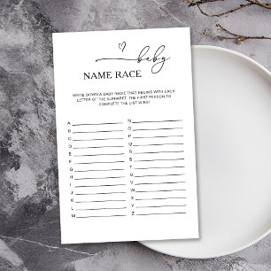 Gender Neutral Baby Name Race game