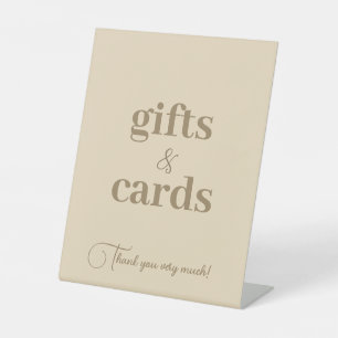 Gender Neutral Baby Shower Cards & Gifts Pedestal Sign