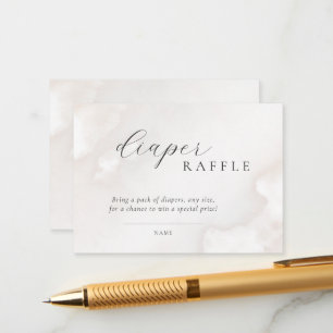 Gender Neutral Baby Shower Diaper Raffle Enclosure Card