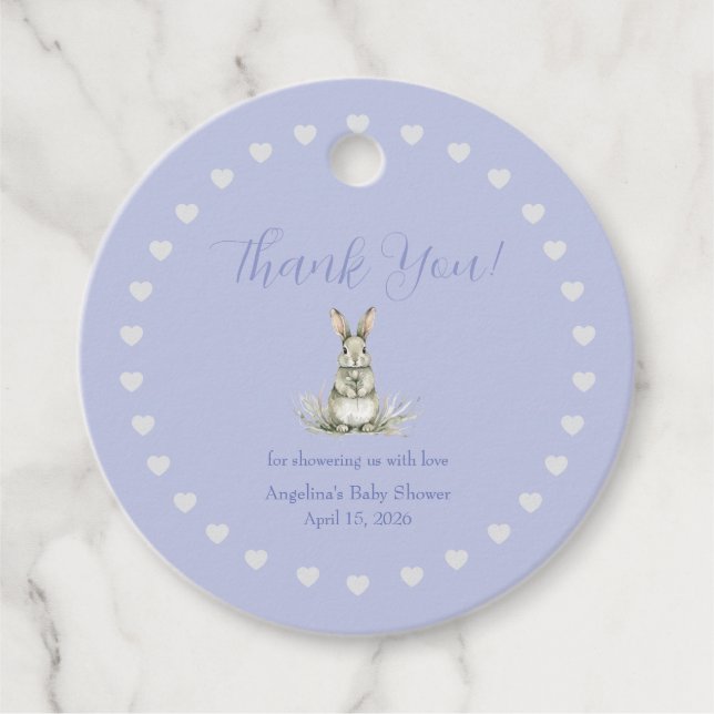 Gender Neutral Baby Shower Favor Tag (Front)