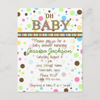 Gender neutral baby shower invitation
