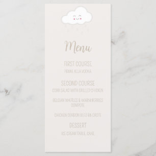 Gender Neutral Baby Shower Menu