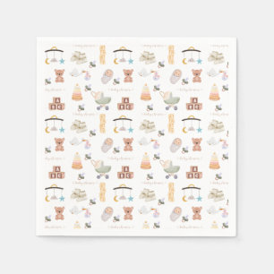 Gender Neutral Baby Shower  Napkin