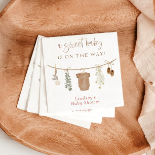 Gender Neutral Baby Shower Napkins, Gender Reveal Napkin