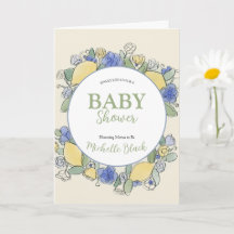 Gender Neutral Baby Shower Watercolor Floral