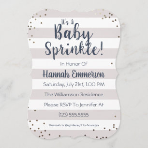 Gender Neutral Baby Sprinkle Invitation
