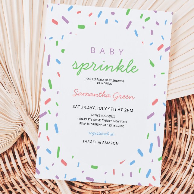 Gender Neutral Baby Sprinkle Invitation (Creator Uploaded)