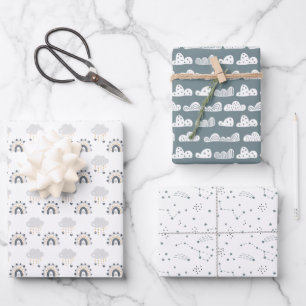 Gender Neutral Baby Wrapping Paper Sheet