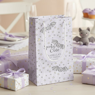 Gender Neutral Bats Spooky Cute Baby Shower Small Gift Bag