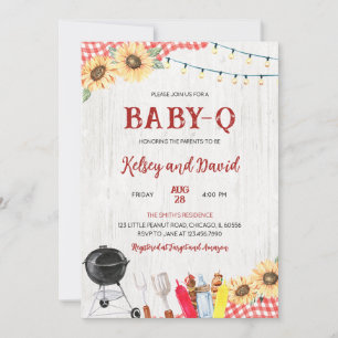 Gender Neutral BBQ Baby Shower Invitation