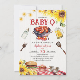 Gender Neutral BBQ Baby Shower Invitation