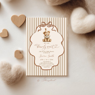 Gender Neutral Bear Baby Shower Invitation