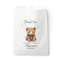 Gender Neutral Bear Thank You Favour Bags