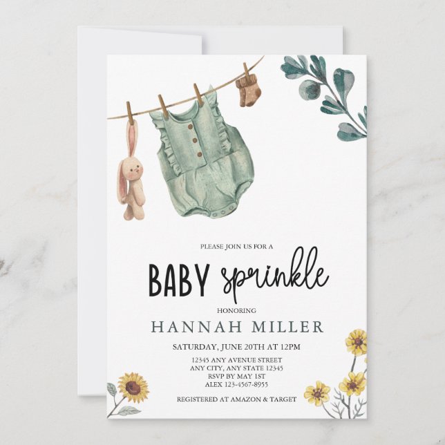  Gender Neutral Boho | Baby Sprinkle Invitation (Front)