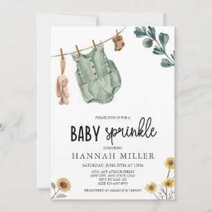 Gender Neutral Boho Baby Sprinkle Invitation