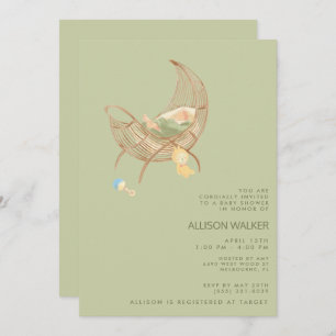 Gender Neutral Boho Baby Sprinkle Shower Invitation