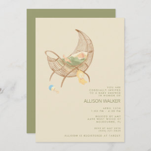 Gender Neutral Boho Baby Sprinkle Shower  Invitation