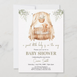 Gender Neutral Boho Greenery Baby Shower  Invitation