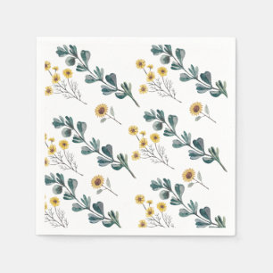  Gender Neutral Boho   Watercolor Baby Shower Napkin