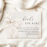 Gender Neutral Bow Baby Shower Books for Baby