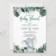 Gender Neutral Boy Elephant Baby Shower