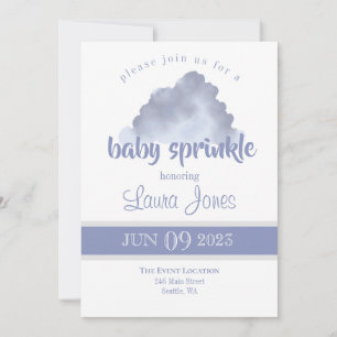 Gender Neutral Cloud Baby Sprinkle Invitation