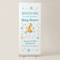 Gender Neutral Cute Giraffe & Stars Baby Shower