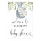 Gender neutral elephant baby shower welcome sign