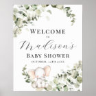 Gender Neutral Eucalyptus Elephant Welcome Sign