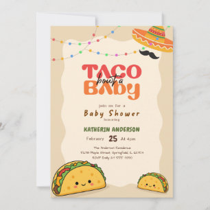 Gender Neutral Fiesta Mexican Taco Baby Shower Invitation