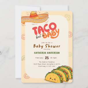 Gender Neutral Fiesta Taco Bout a Baby Shower Invitation